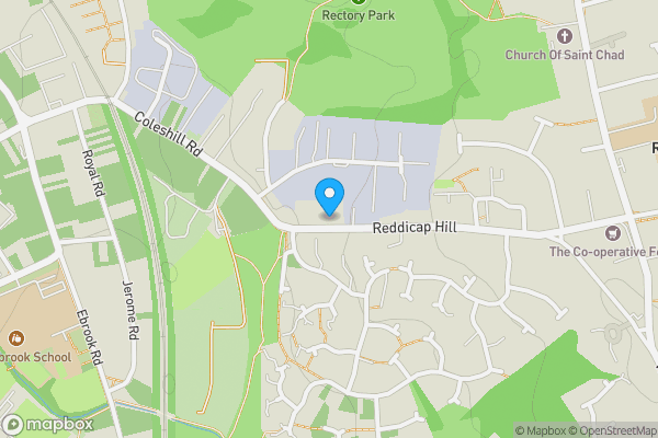 Map location for 70A Reddicap Hill, Sutton Coldfield, West Midlands, B75 7BG
