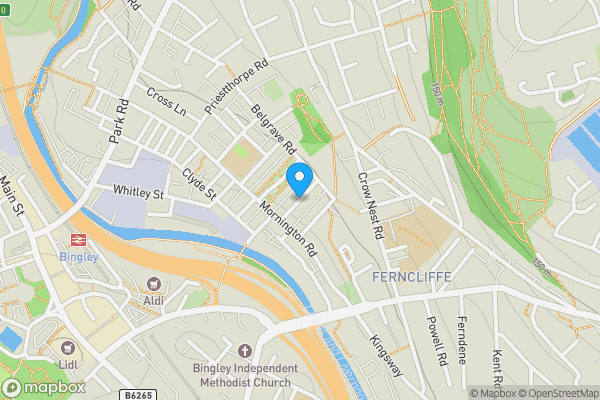 Map location for Percy Street, BINGLEY, West Yorkshire, BD16 4NN