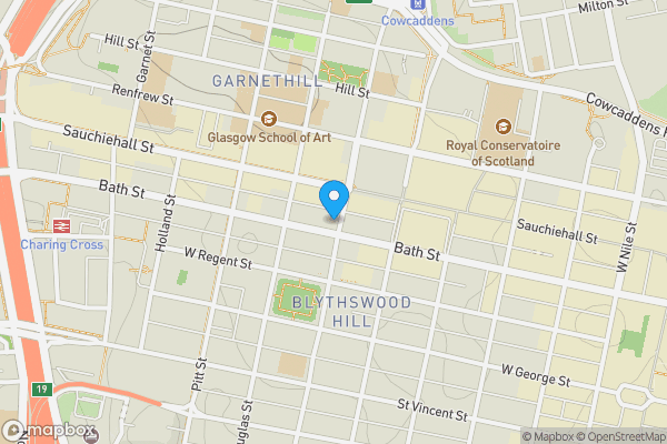 Map location for 182 Bath Street, Glasgow, Lanarkshire, G2 4HG