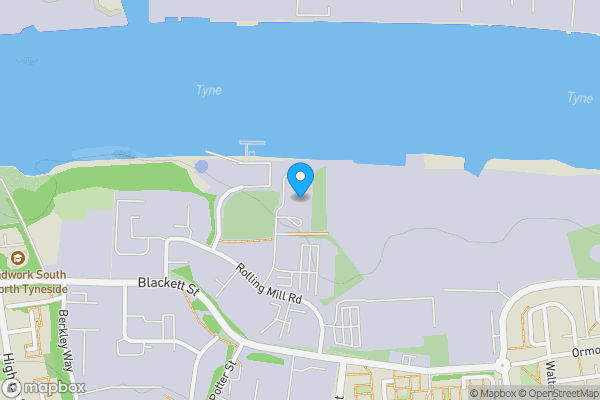 Map location for Riverside House, Unit 9 Rolling Mill Road, Viking Industrial Park , Jarrow, Tyne & Wear, NE32 3DP