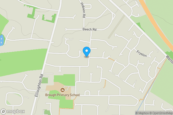 Map location for 8 Hunter Row, Elloughton, East Yorkshire, HU15 1LB