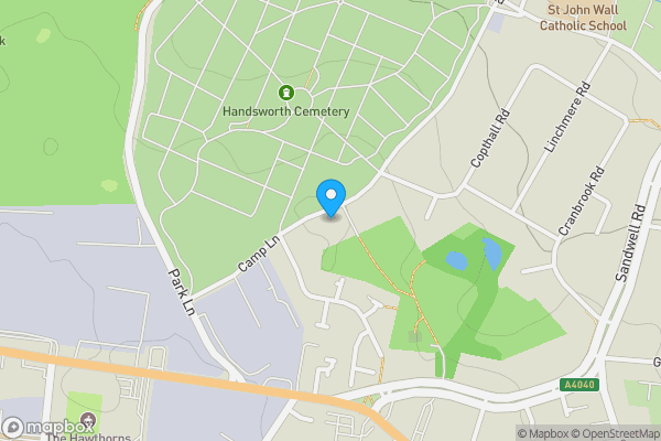 Map location for 128 Camp Lane, Handsworth, Birmingham, B21 8JE