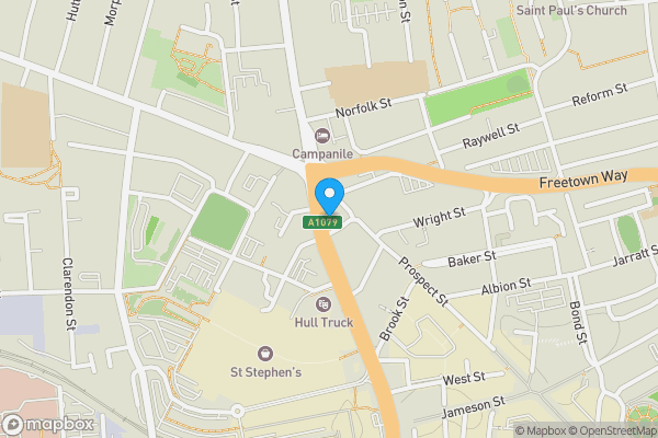 Map location for Apartment 6 Kemley House, Prospect Street, Hull, East Yorkshire, HU2 8NY