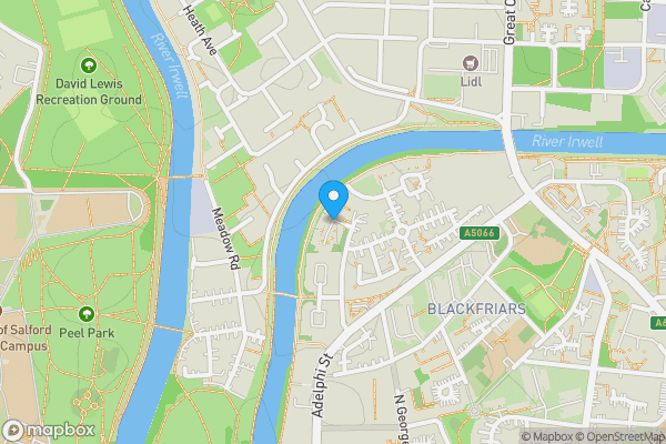 Map location for Blackburn Street, Salford, Lancashire, M3 6AS