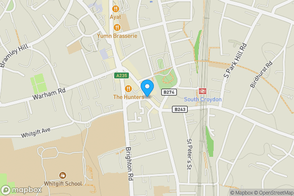 Map location for Flat 4 Ruskin House, Selsdon Road, South Croydon, Surrey, CR2 6PW