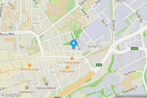 Map location for Apartment 809, Cardinal Court, Scholes Street, Oldham,  OL1 3FZ