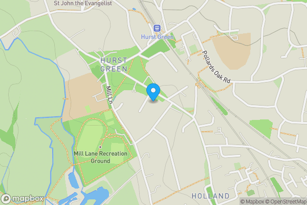 Map location for 1 Hallsland Way, Oxted, Surrey, RH8 9AL.