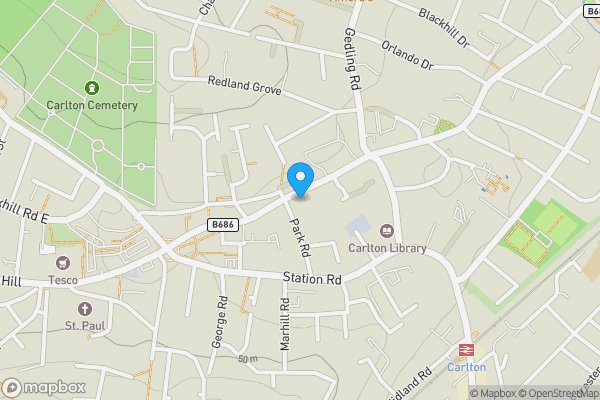 Map location for 48 Burton Road, Carlton, Nottingham, NG4 3DH