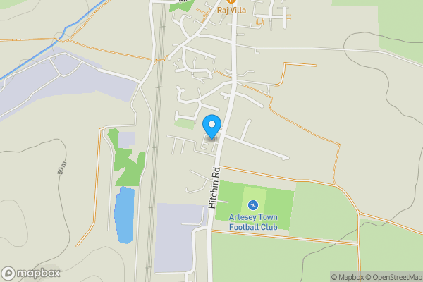 Map location for Flat 6 Hampden House, ARLESEY, Bedfordshire, SG15 6AR