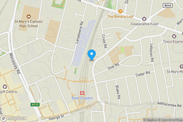 Map location for Flat 63 Rainier Apartments, 43 Cherry Orchard Road, Croydon, Surrey, CR0 6FA