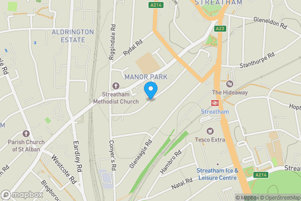 Map location for Babington Road, London, Greater London, SW16 6AN