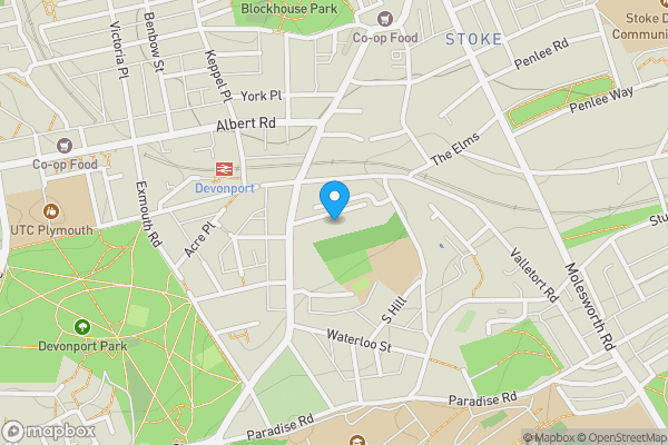 Map location for Flat 4, 5 Nelson Gardens, Stoke, Plymouth, PL1 5RH
