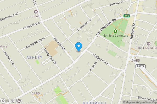 Map location for GF, 7, Chattan Place, Aberdeen, Aberdeenshire, AB10 6RB