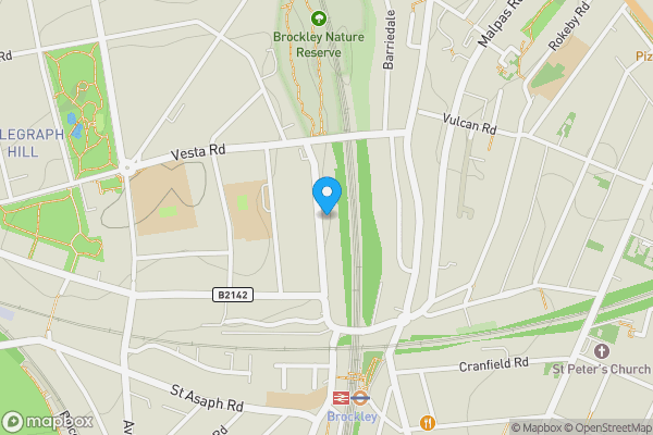 Map location for Flat B, 39 Endwell Road, Brockley, London, SE4 2NE