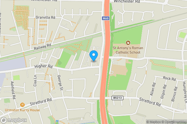 Map location for 10 Poplar Grove Urmston, Manchester, Lancashire, M41 9BL