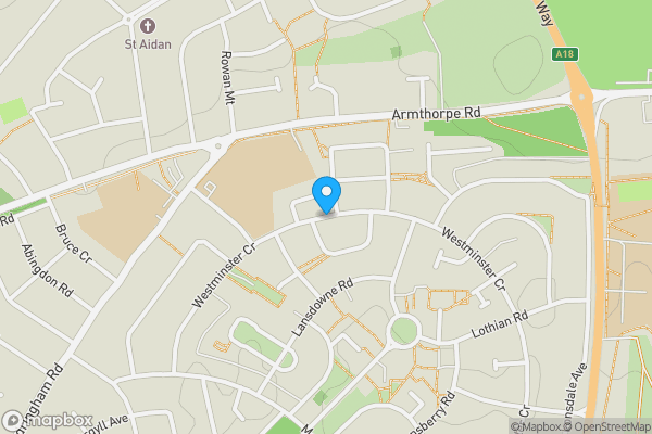 Map location for Westminster Crescent, Doncaster, South Yorkshire, DN2 6JA