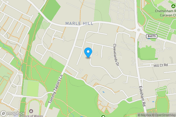 Map location for 70 Cleevelands Avenue, Cheltenham, Gloucestershire, GL50 4PS