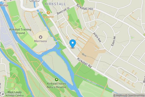 Map location for Flat 14 Kirkstall Gate, 101 Commercial Road, Leeds, West Yorkshire, LS5 3AD