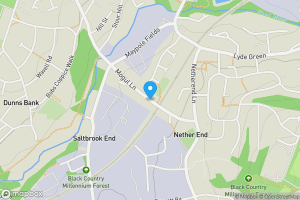 Map location for Netherend Neighbourhood Centre, Mogul Lane, Halesowen, West Midlands B63 2QQ