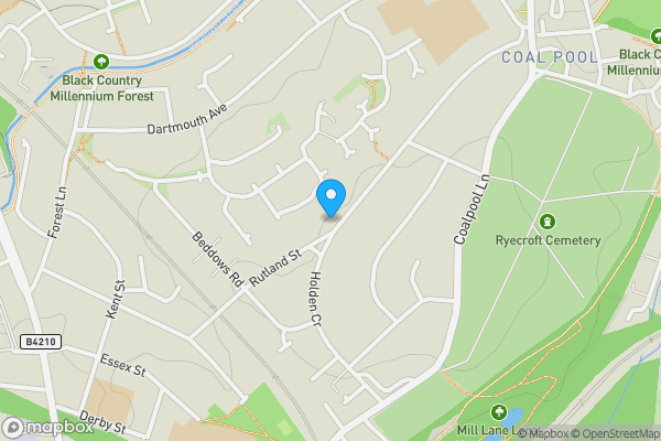 Map location for 53 Holden Crescent, Walsall, West Midlands, WS3 1QQ