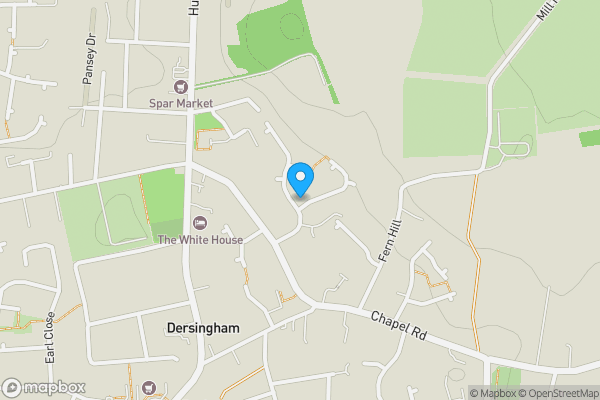 Map location for 1 Tudor Way, Dersingham, King's Lynn, Norfolk PE31 6LX