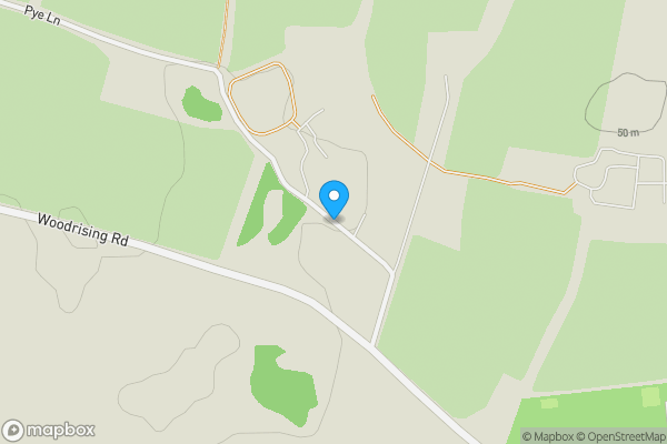 Map location for The Croft, Southburgh Lane, Hingham, Norwich, Norfolk, NR9 4PP