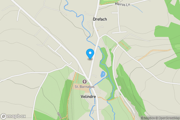 Map location for Velindre, Llandysul, SA44 5UG