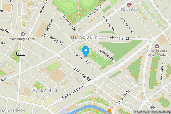 Map location for 70 Delaware Mansions, Delaware Road, Maida Vale, London, W9 2LJ