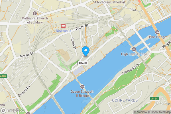 Map location for Apartment 23 Hanover Mill, Newcastle upon Tyne, Tyne and Wear, NE1 3AB