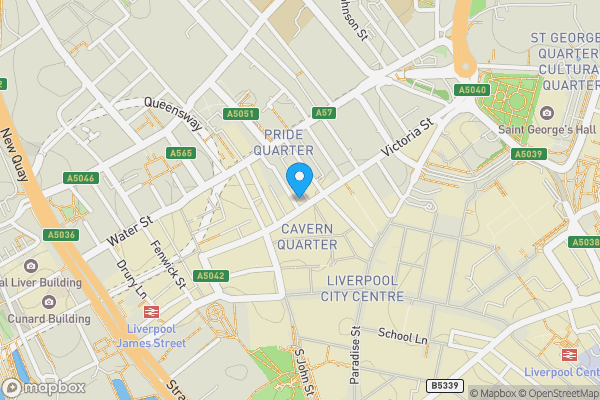 Map location for Apt 42, 15 Victoria Street, Liverpool L2 5QS