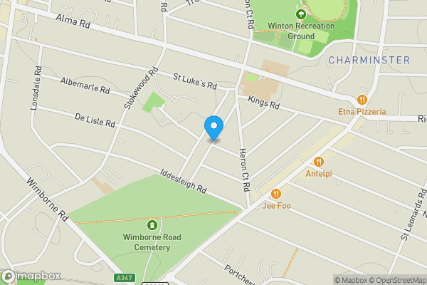 Map location for Fortescue Road, BOURNEMOUTH, Dorset, BH3 7JU
