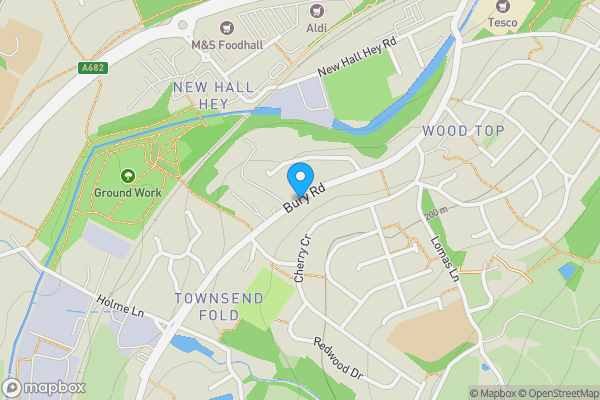 Map location for Horncliffe Quarry Woodlands, Bury Road, Rawtenstall, Rossendale, Lancashire BB4 6JS