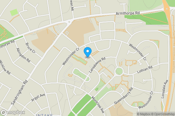 Map location for Lanark Gardens, Doncaster, South Yorkshire, DN2 6PU