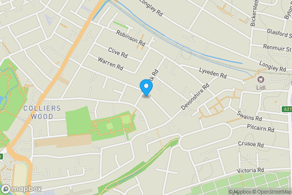 Map location for 4 Wilton Road, Colliers Wood, London SW19 2HB