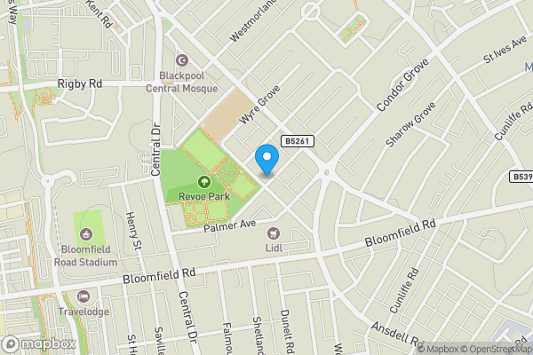 Map location for 2 Bela Grove, Blackpool, FY1 5JZ
