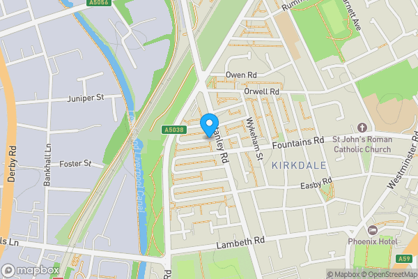 Map location for Snowdrop Street, Liverpool, Merseyside, L5 7RT
