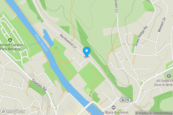 Map location for Kootenay, Severn Meadow, Northwood Lane, Bewdley, DY12 1AS