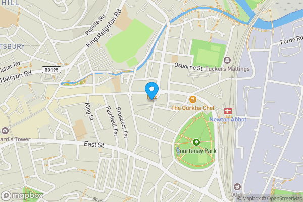 Map location for 11 St. Pauls Road, Newton Abbot, Devon, TQ12 2HP