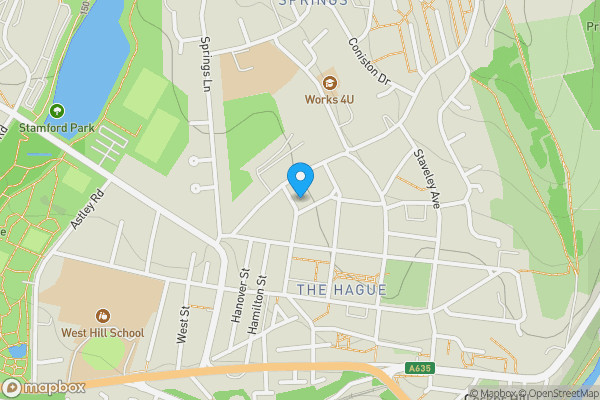 Map location for Land Off 1 North Avenue, Stalybridge, SK15 1BZ