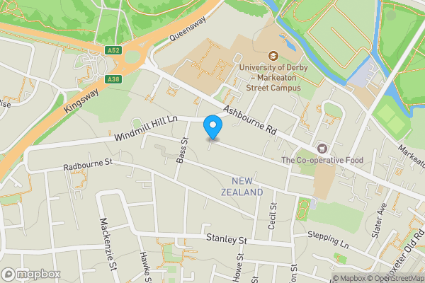 Map location for Manchester Street, DERBY, Derbyshire, DE22 3GD