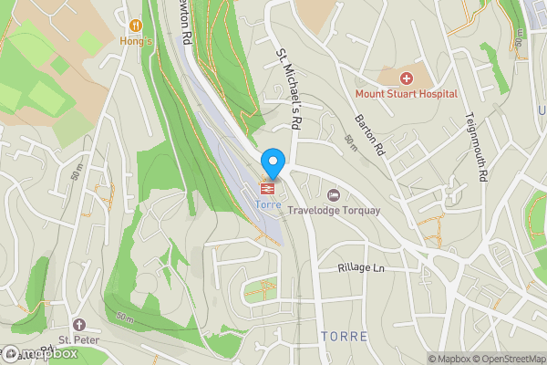 Map location for Former Signal Box, Torre Station Newton Road, Torquay, Devon, TQ2 5EU