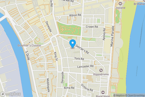 Map location for 73A Rodney Road, Great Yarmouth, Norfolk, NR30 2LJ
