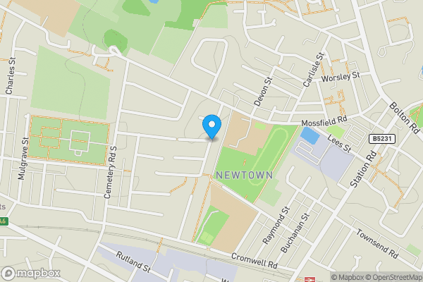 Map location for Ackworth Road, Swinton, Manchester, Greater Manchester, M27