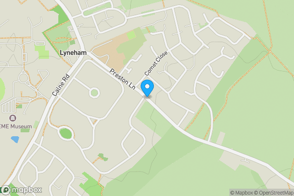 Map location for Preston Lane, CHIPPENHAM, Wiltshire, SN15 4AR