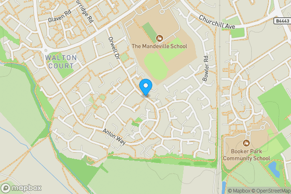 Map location for Parcels Of Land At Orwell Drive, Aylesbury, Buckinghamshire, HP21 9UE