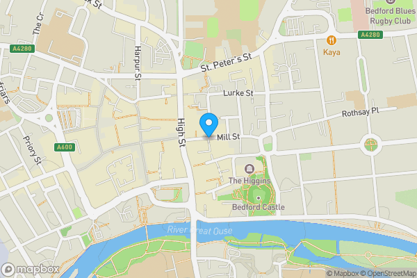 Map location for Mill Street, Bedford, Bedfordshire, MK40 3EX