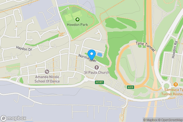 Map location for 50 Norman Terrace, Wallsend, Tyne And Wear, NE28 6SP