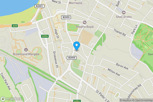 Map location for 3 Charlotte Square, Margate, Kent, CT9 1LR