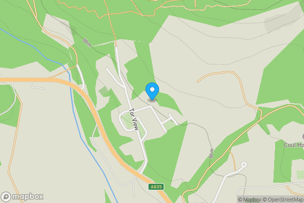 Map location for 56 Tor View Contin, Strathpeffer, IV14 9EE