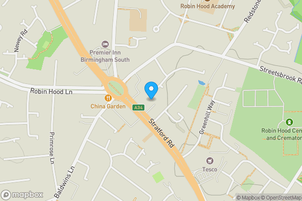 Map location for Apartment 24
Gracewell Court
1520 Stratford Road, Birmingham, B28 9ET